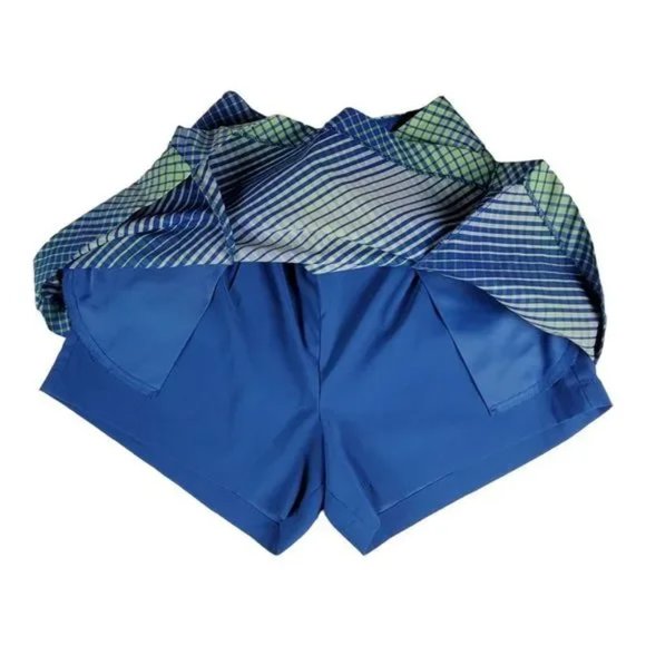 Nike Dri Fit Golf Skort Skirt Size 10 Kaleidoscope Blue Green Tennis Pickleball - Picture 5 of 11